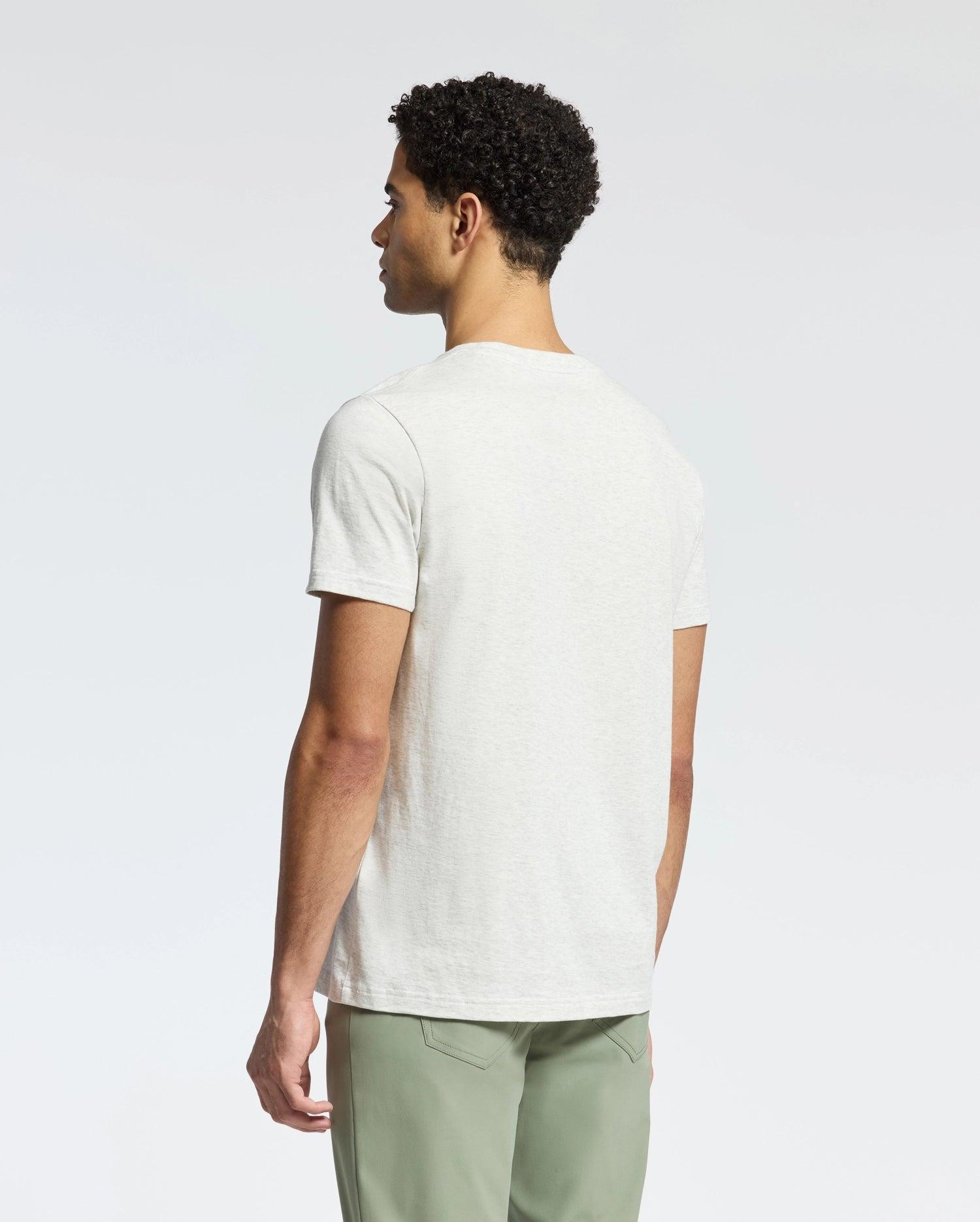 Men's James Premium Crew Neck Tee 265 ECRU HEATHER / M Product Image