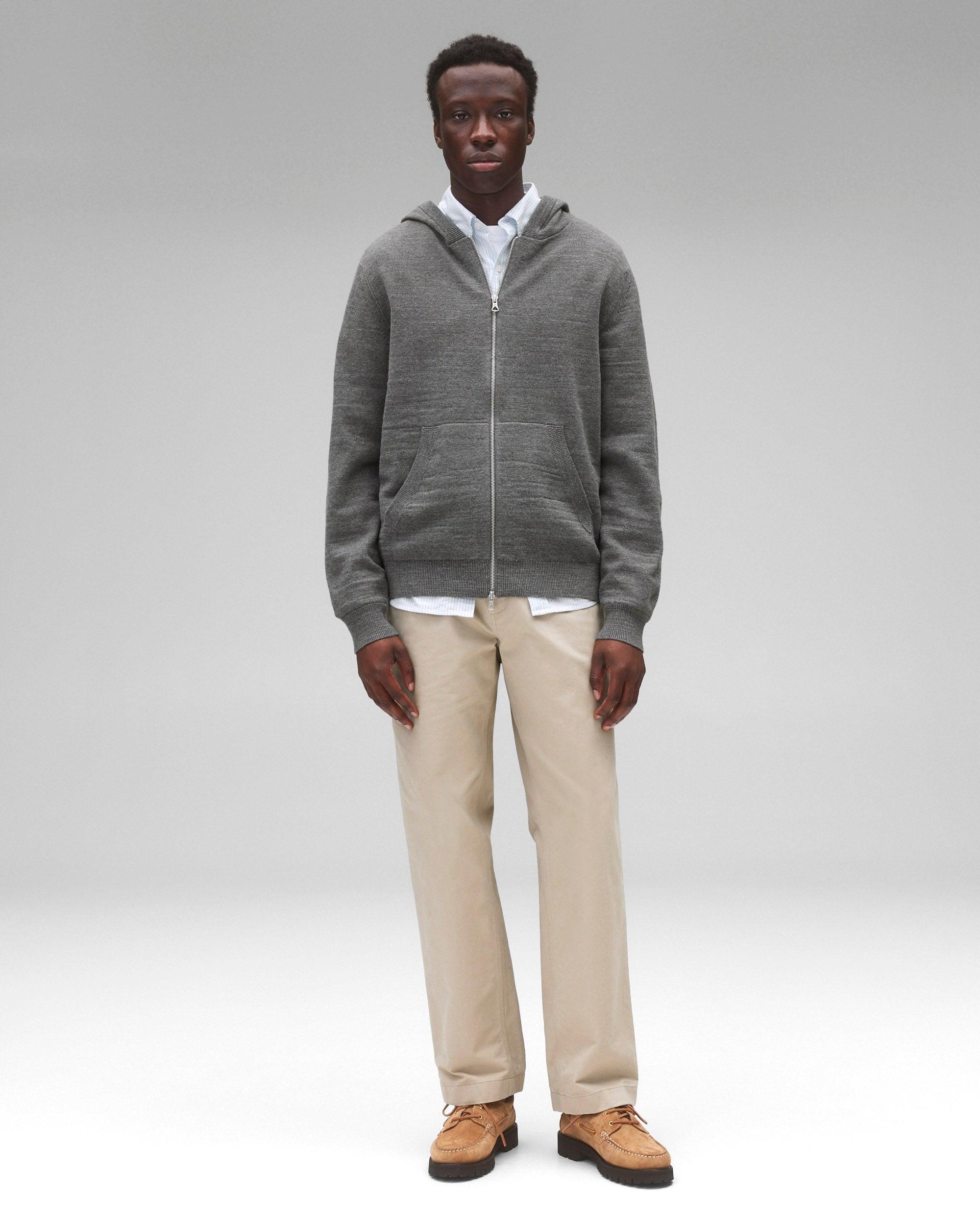 Cotton Slub Laurel Zip Hoodie Male Product Image