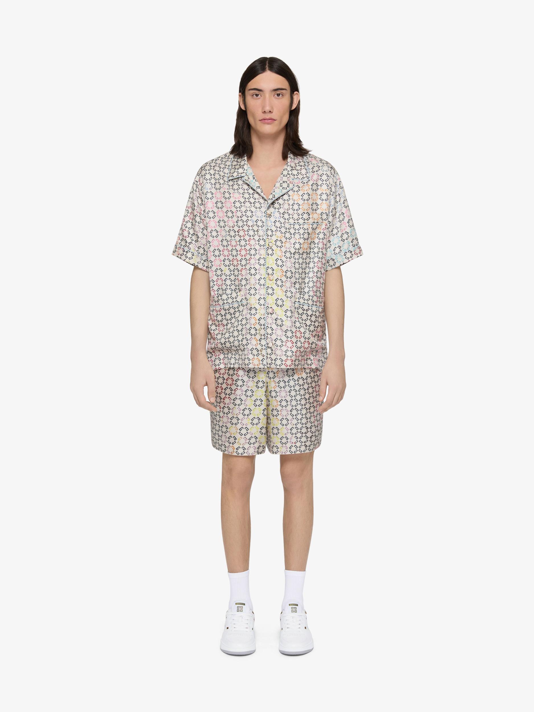 Multicolor pyjamas shorts in monogram 72 silk Product Image