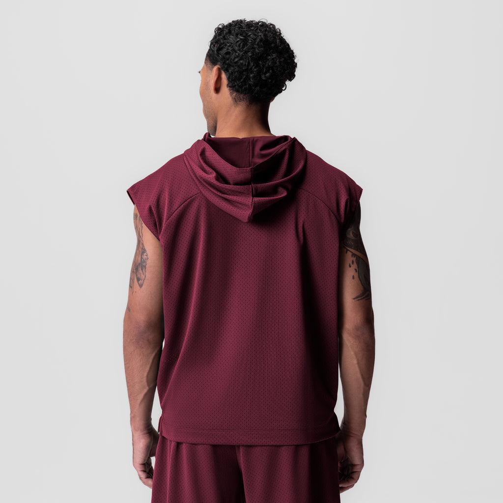 0983. Reversible 2-in-1 Cutoff Hoodie - Black Product Image