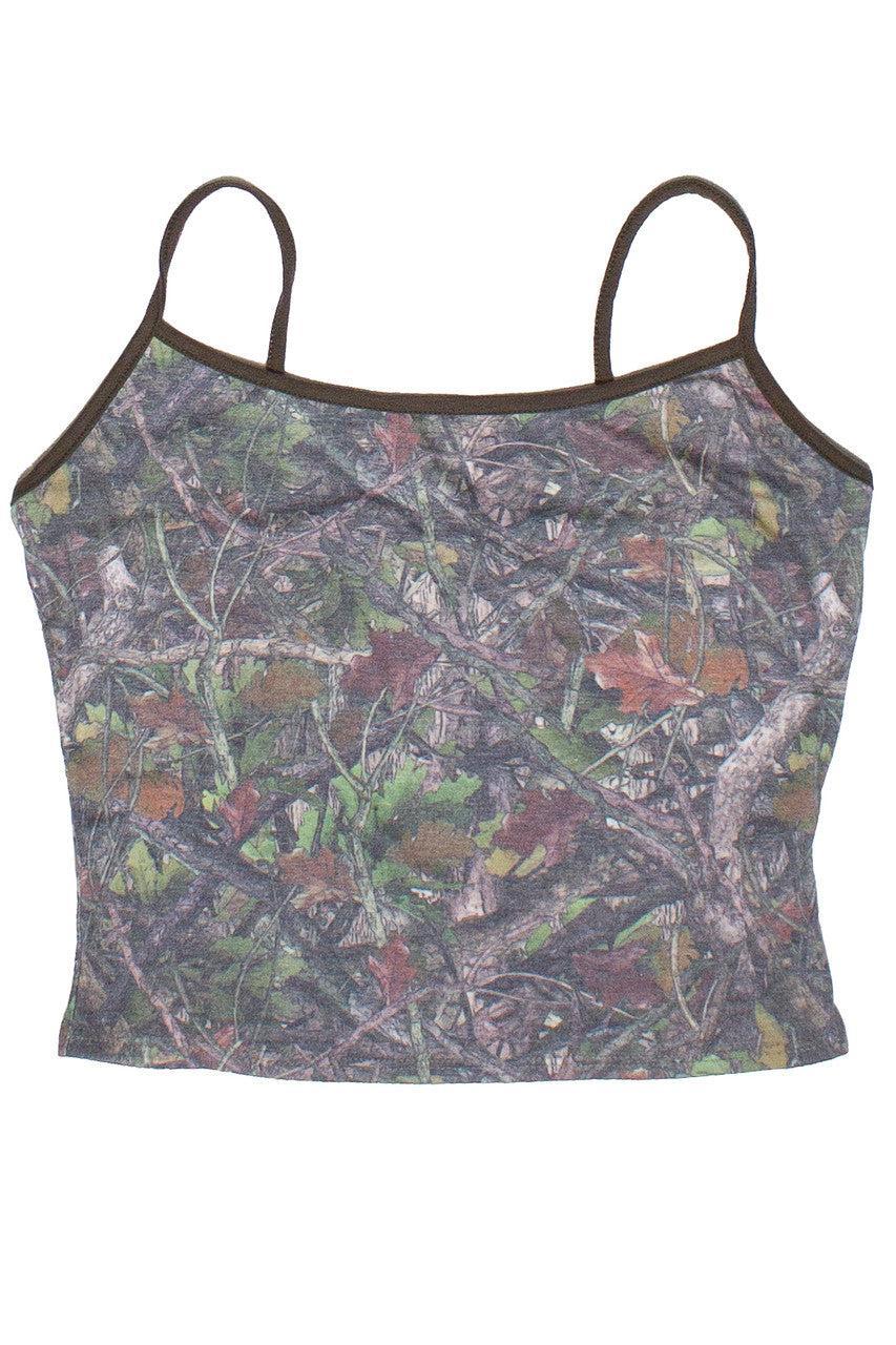 Printed Woodland Camo Ringer Cami Product Image
