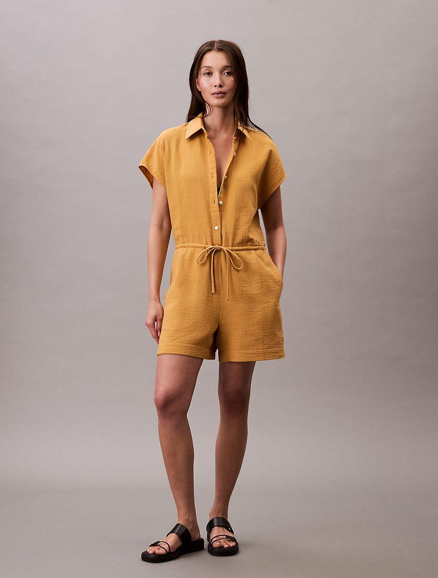 Cotton Viscose Gauze Romper Product Image