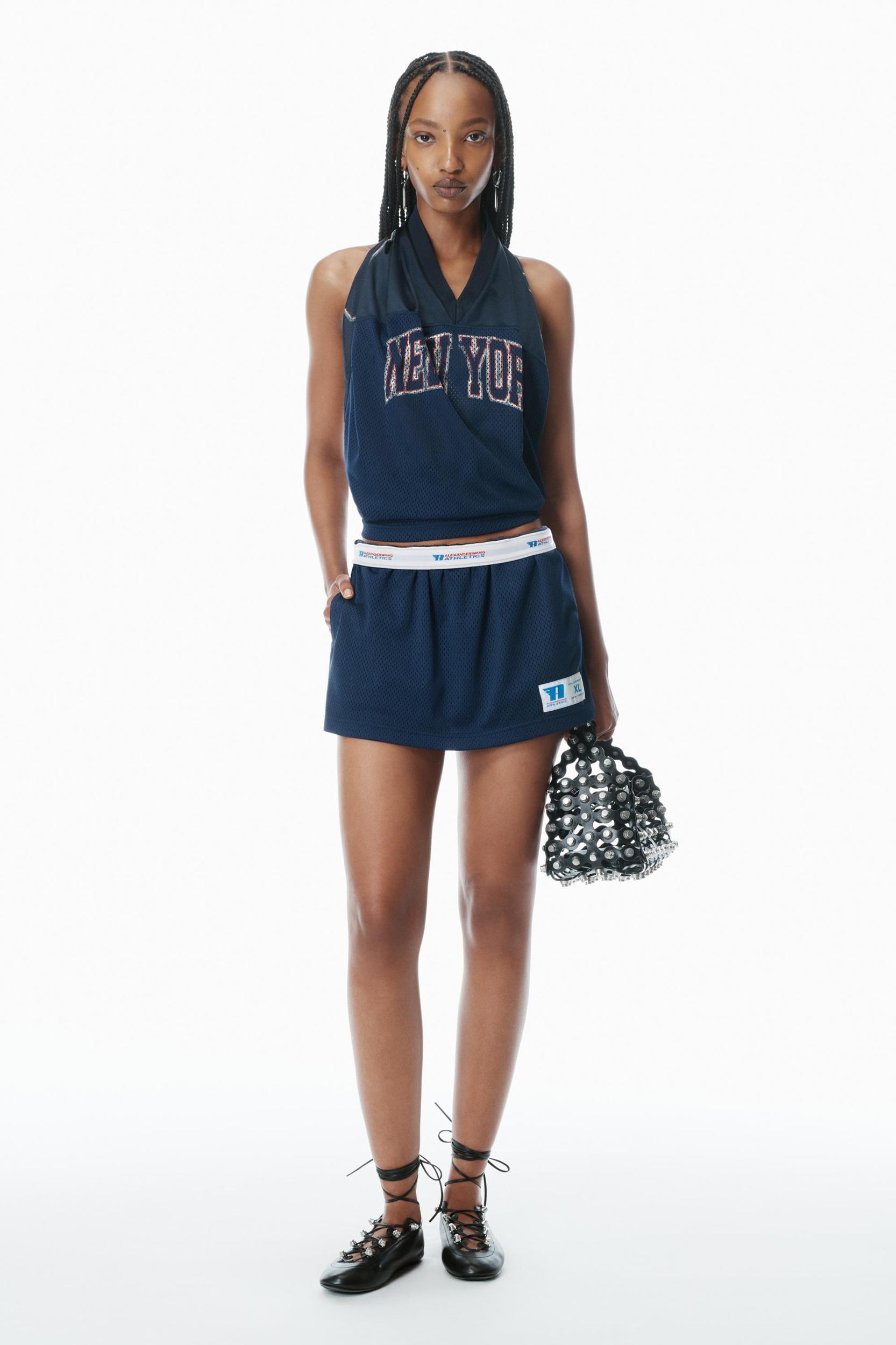Deconstructed Athletic Mesh Skort Product Image