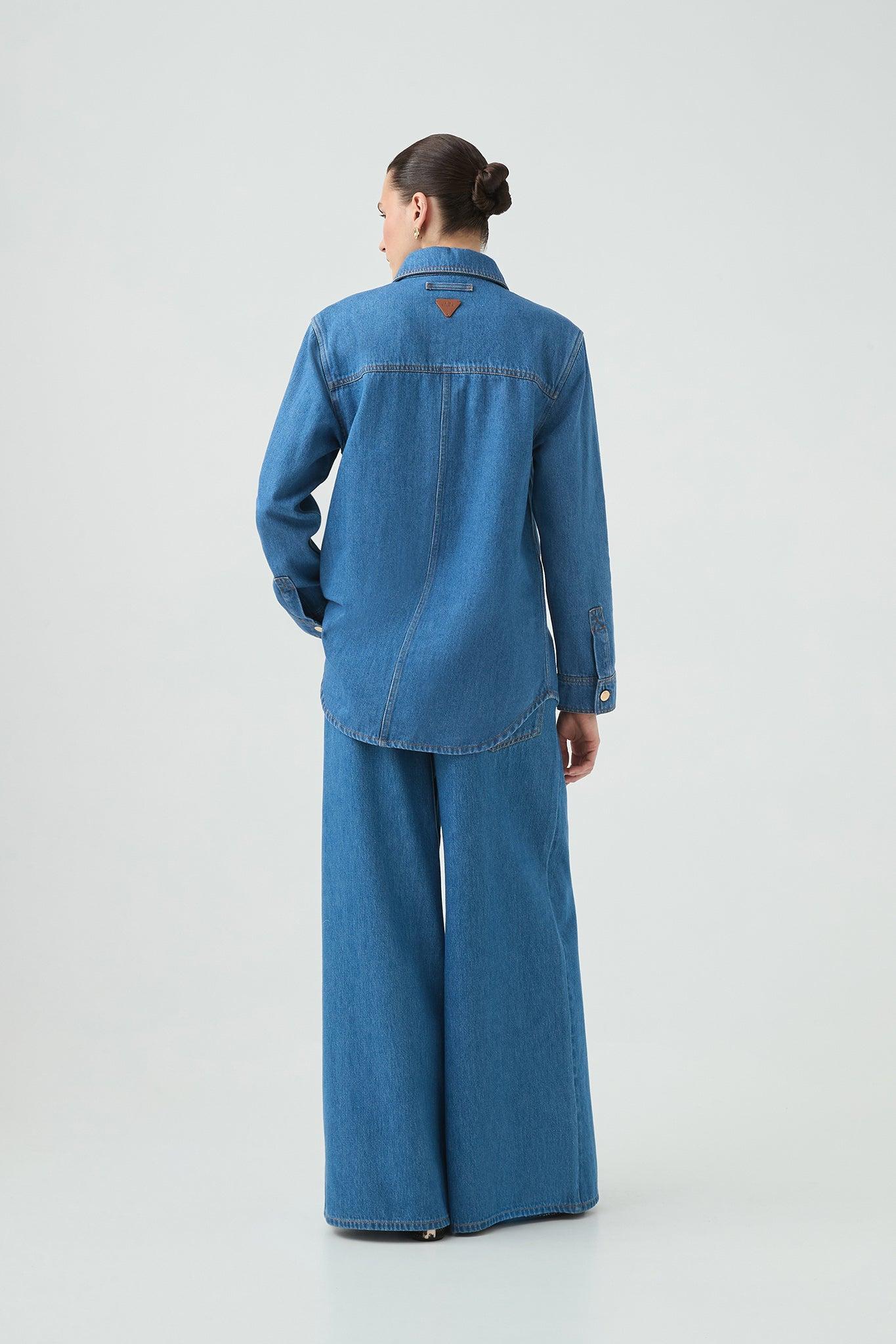 Long Sleeve Sunray Denim Shirt Product Image