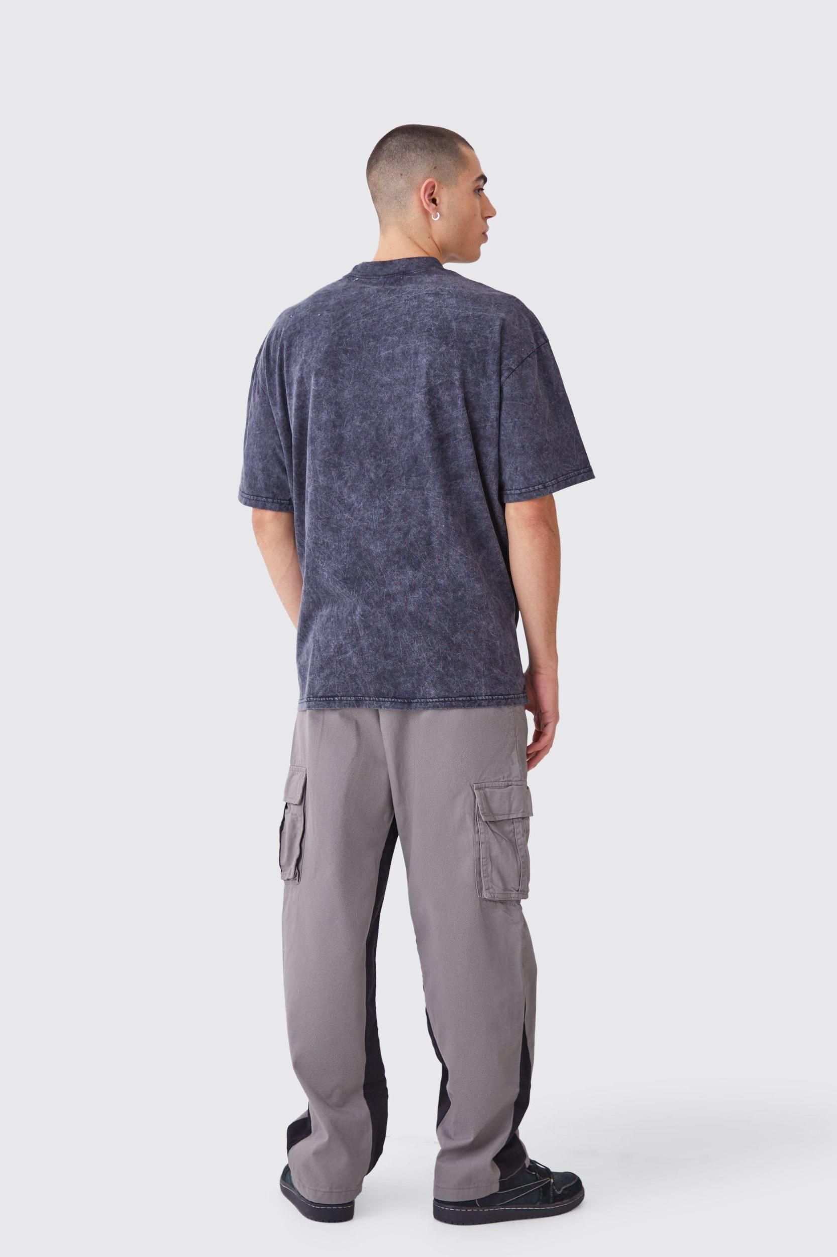 Fixed Waist Gusset Cargo Pants | boohooMAN USA Product Image