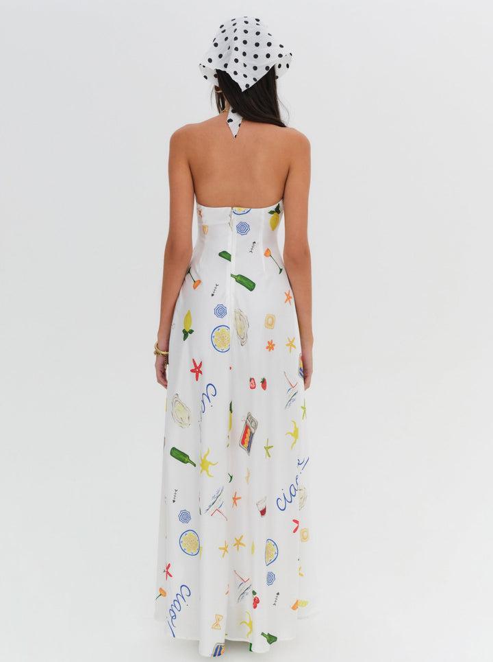Carla Strapless Maxi Dress — Multi Product Image