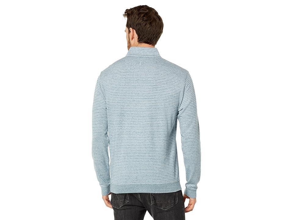 johnnie-O Skiles Performance 1/4 Zip (Indigo) Men's Clothing Product Image