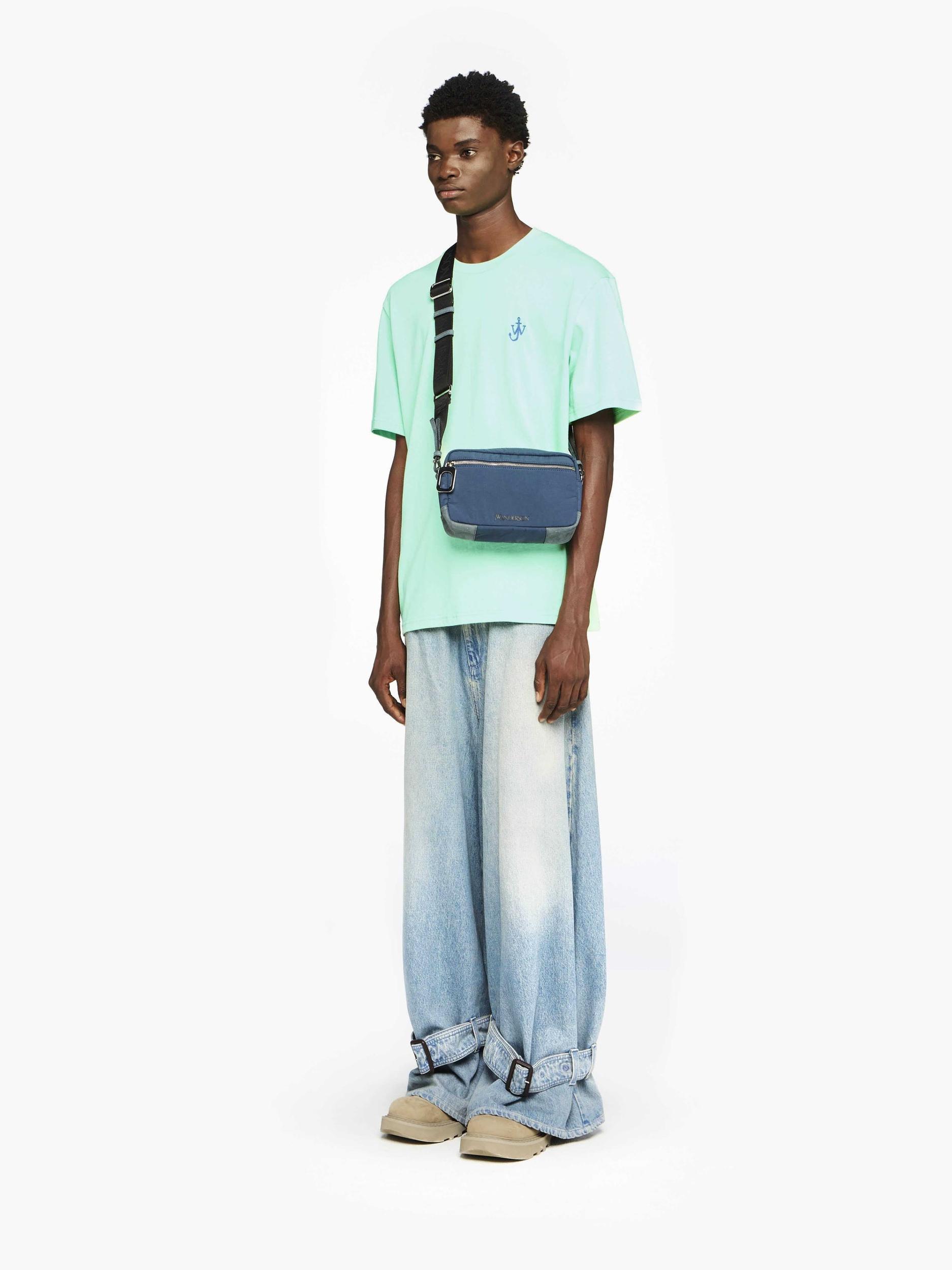 T-SHIRT WITH ANCHOR EMBROIDERY in green | JW Anderson US  Product Image