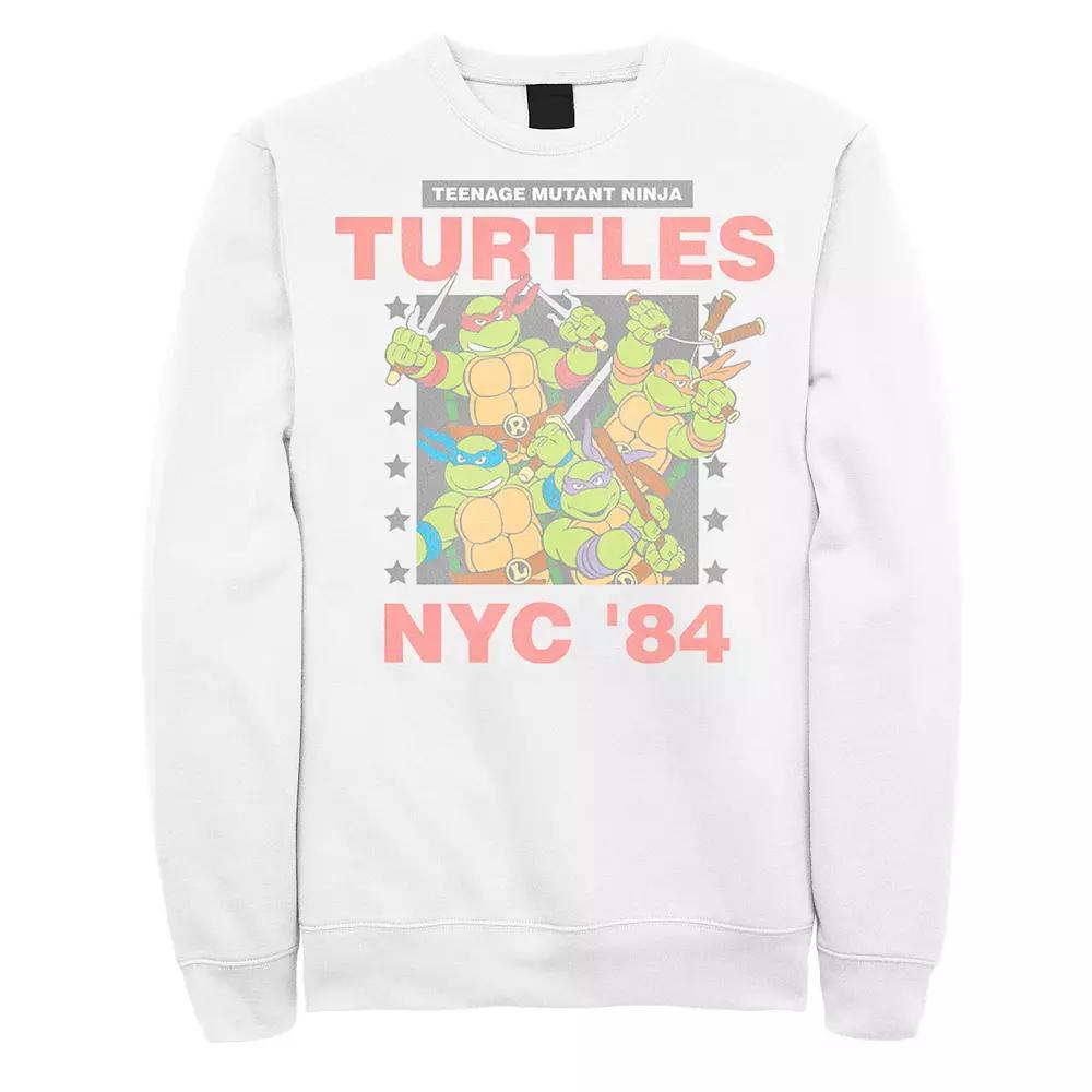 Men's Nickelodeon Teenage Mutant Ninja Turtles NYC 84 Fleece Sweatshirt, Size: Medium, White Product Image