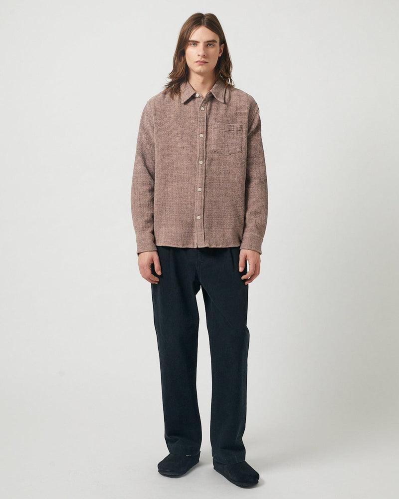 Pigment Dyed Waffle LS - Purple Product Image
