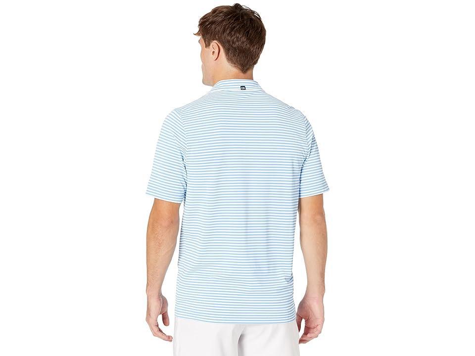 Cutter & Buck Virtue Eco Pique Stripe Recycled Polo (Atlas) Men's Clothing Product Image