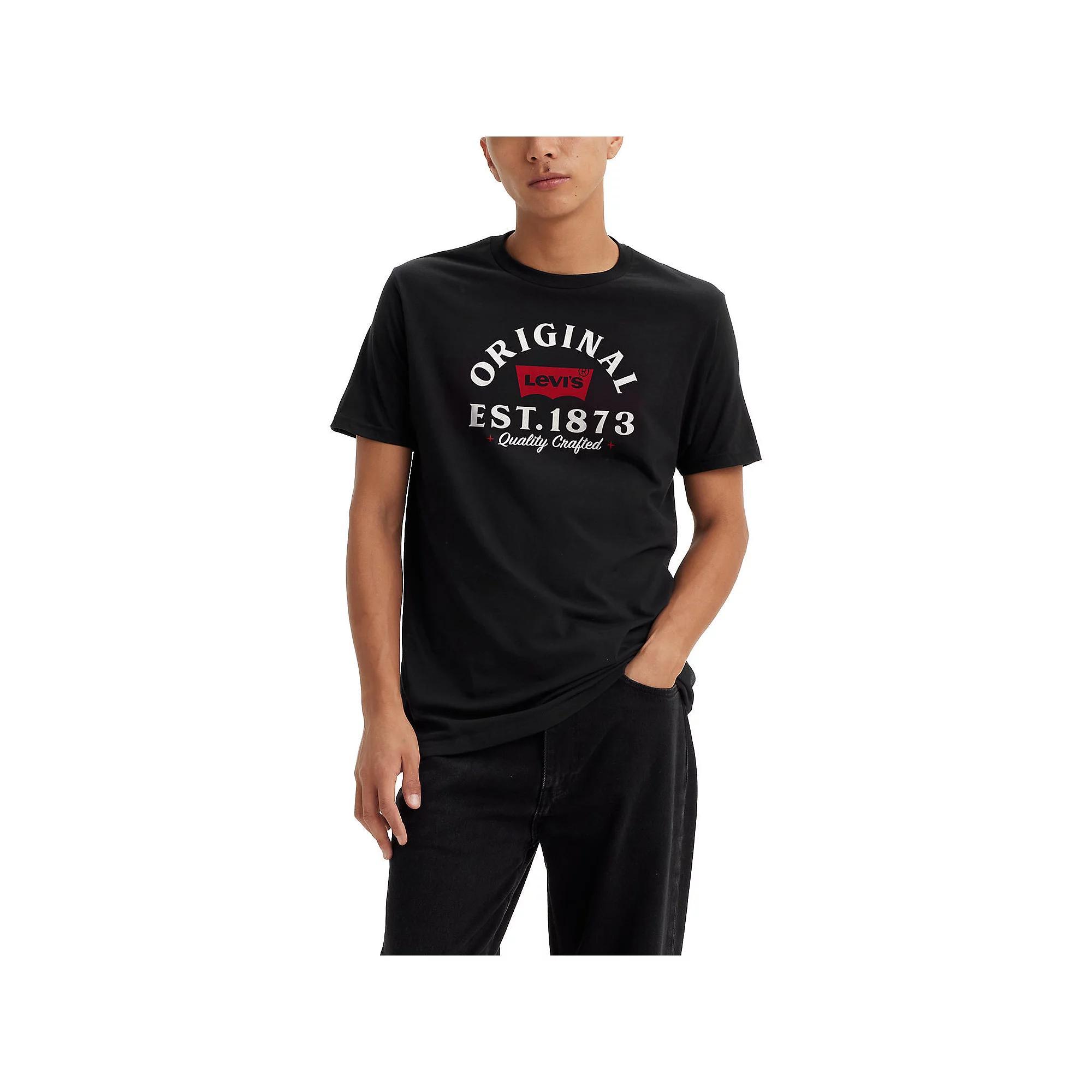 Men's Levi's® Relaxed-Fit Short-Sleeve Graphic Tee, Size: Large, Surplus Black Product Image