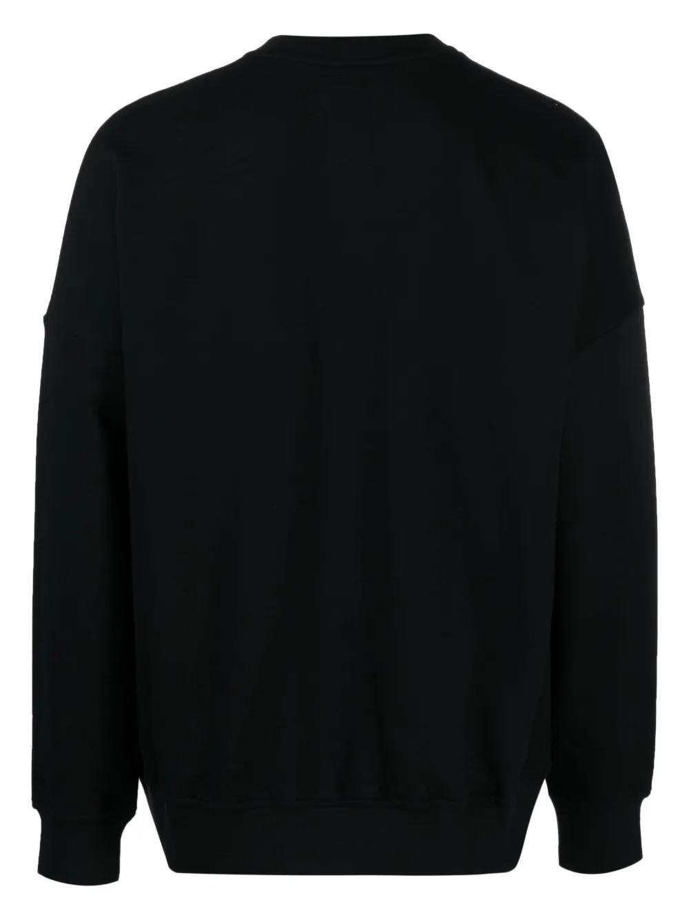 logo-embroidered cotton sweatshirt Product Image