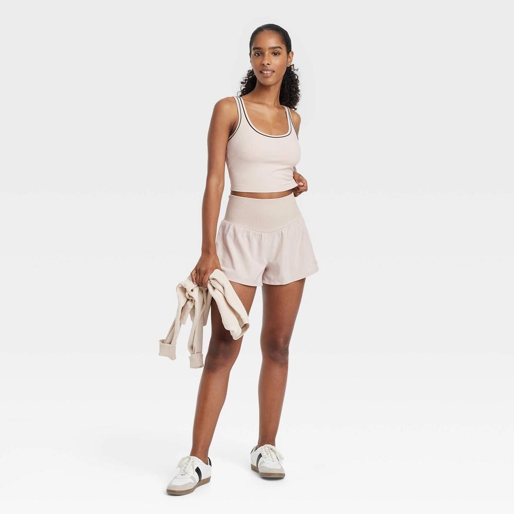 Women's Tipped Cropped Sports Bra - JoyLab™ Product Image
