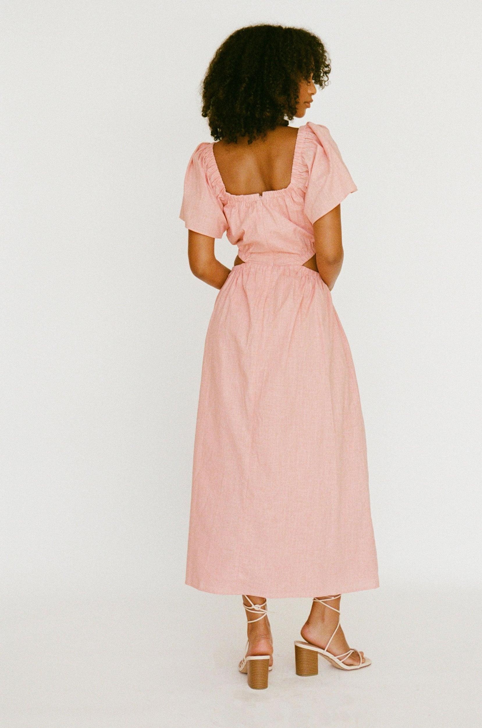 Ezzy Midi Dress - Pink Product Image