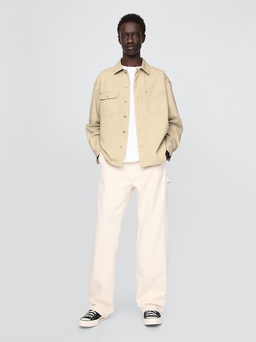 Twill Utility Shirt Jacket Product Image
