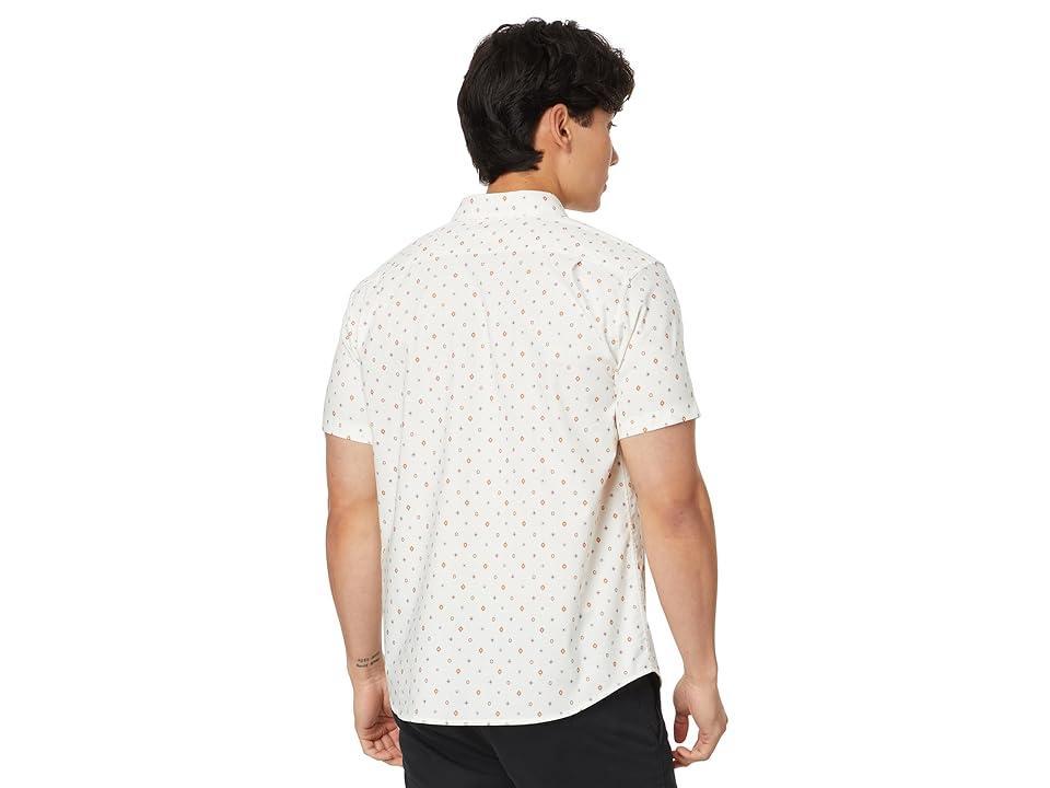 RVCA That'll Do Print Short Sleeve Woven (Vintage White) Men's Clothing Product Image