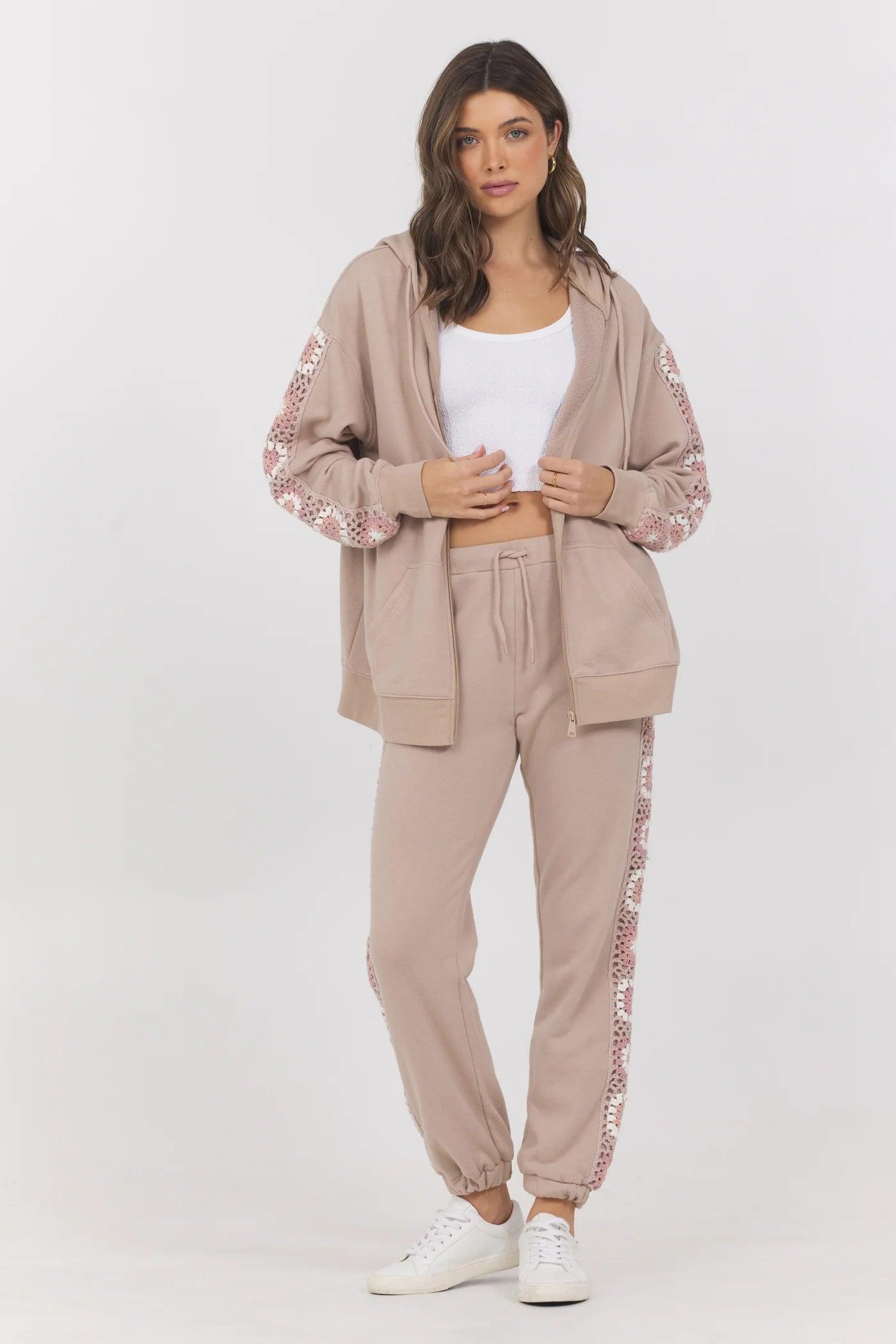 French Terry Crochet Jogger Product Image