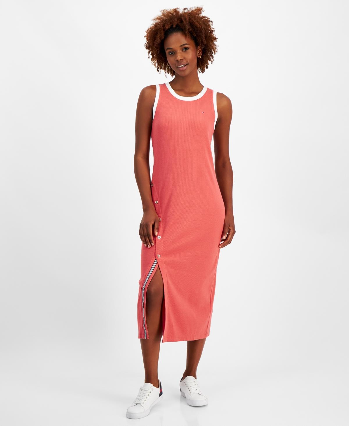 Tommy Hilfiger Sleeveless Midi Dress (Mineral ) Women's Dress Product Image