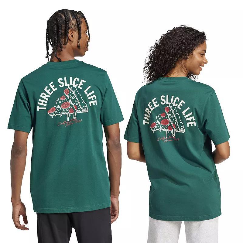 Men's adidas Lounge Pizza Graphic Sportswear Tee, Size: XL, Off White Product Image