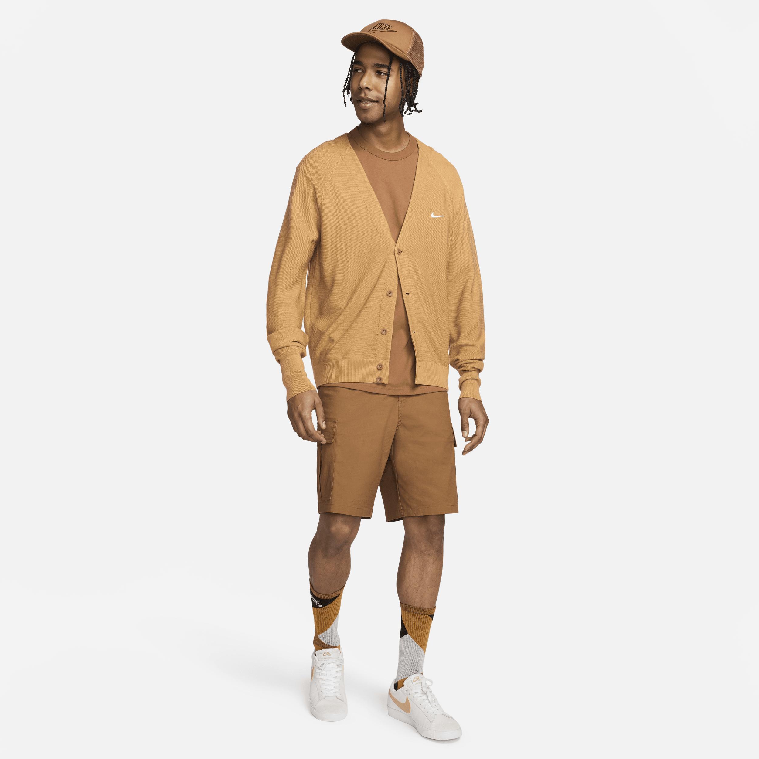 Nike Men's Club Woven Cargo Shorts in Brown/Light British Tan Size 34 Cotton/Spandex Product Image