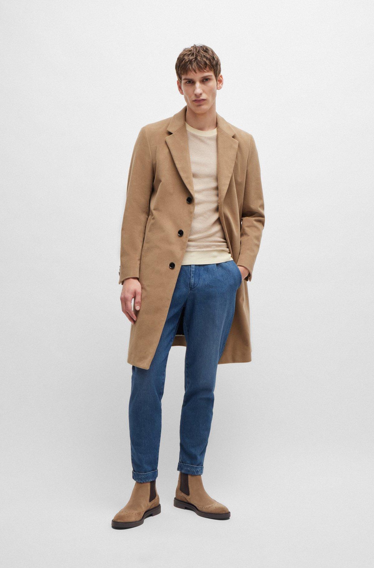 Suede Chelsea boots with brogue details Product Image