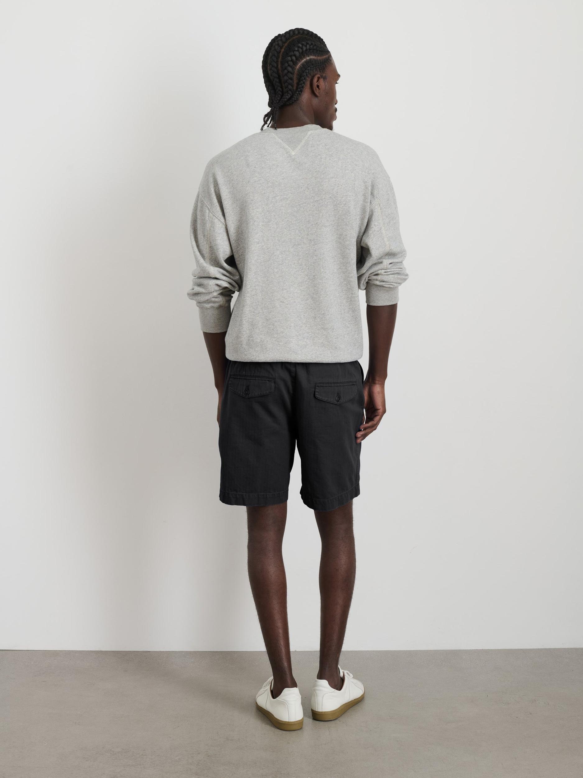 Pull On Short In Cotton Herringbone Product Image