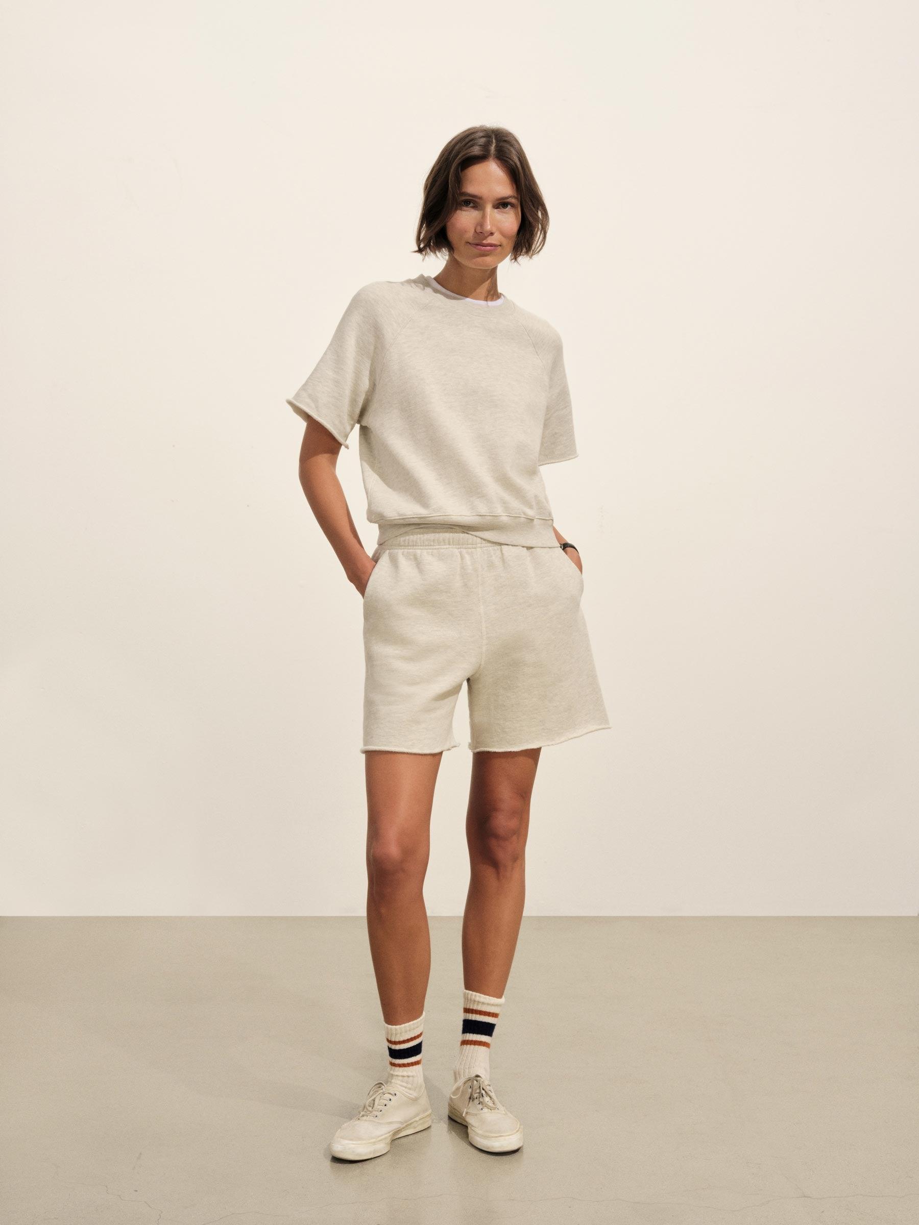 Heather Oat Vintage Interloop S/S Crew Product Image