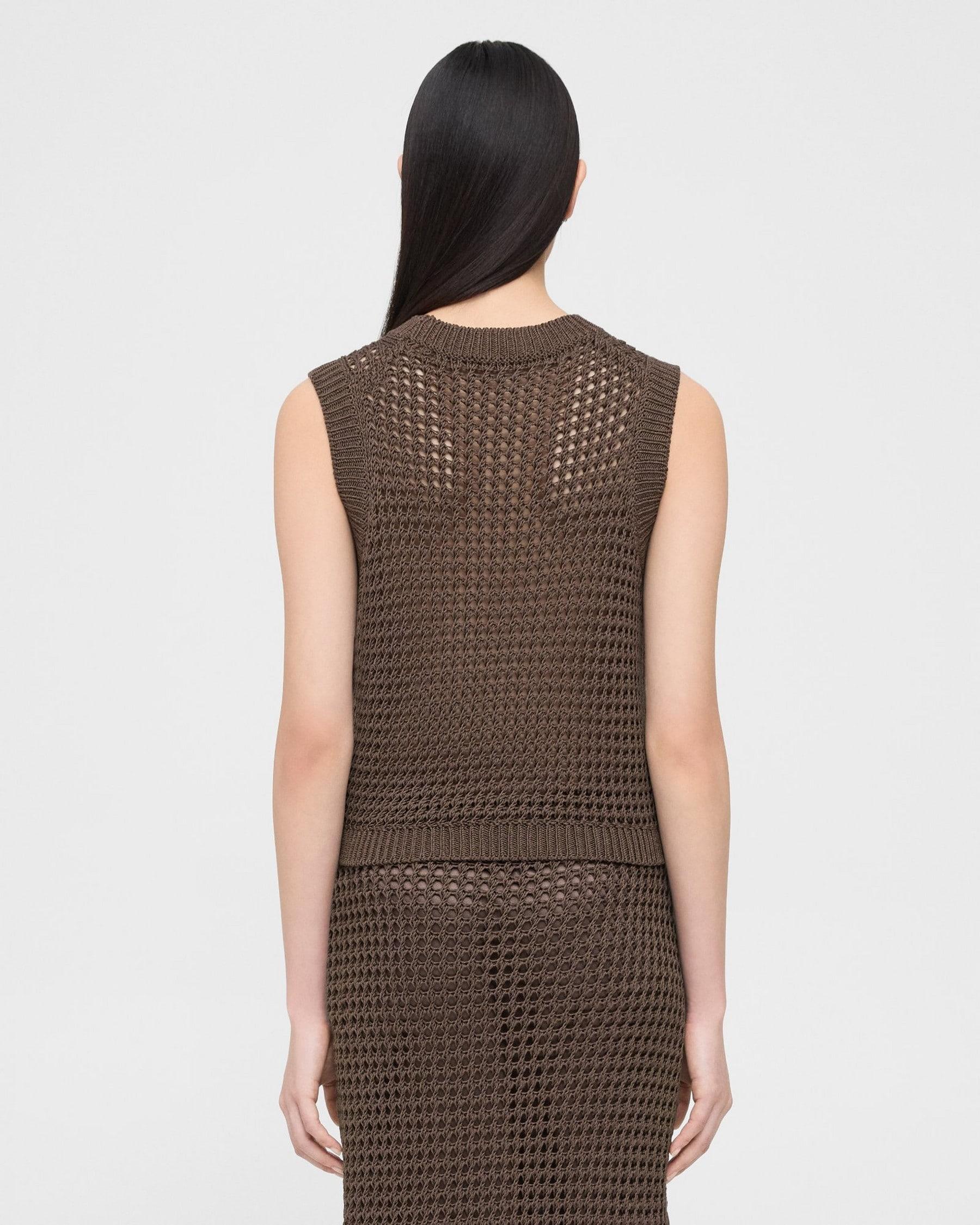 Sweater Vest in Pima Cotton Product Image