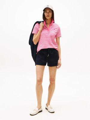 Slim Fit Stripe Stretch-Cotton Polo Product Image
