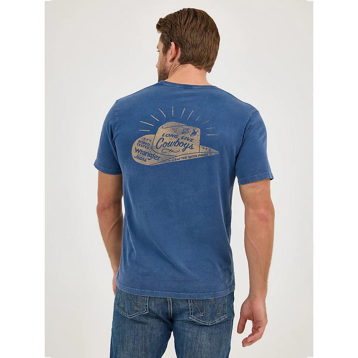 Men's Wrangler Back Graphic Pocket T-Shirt in Whisper White Product Image