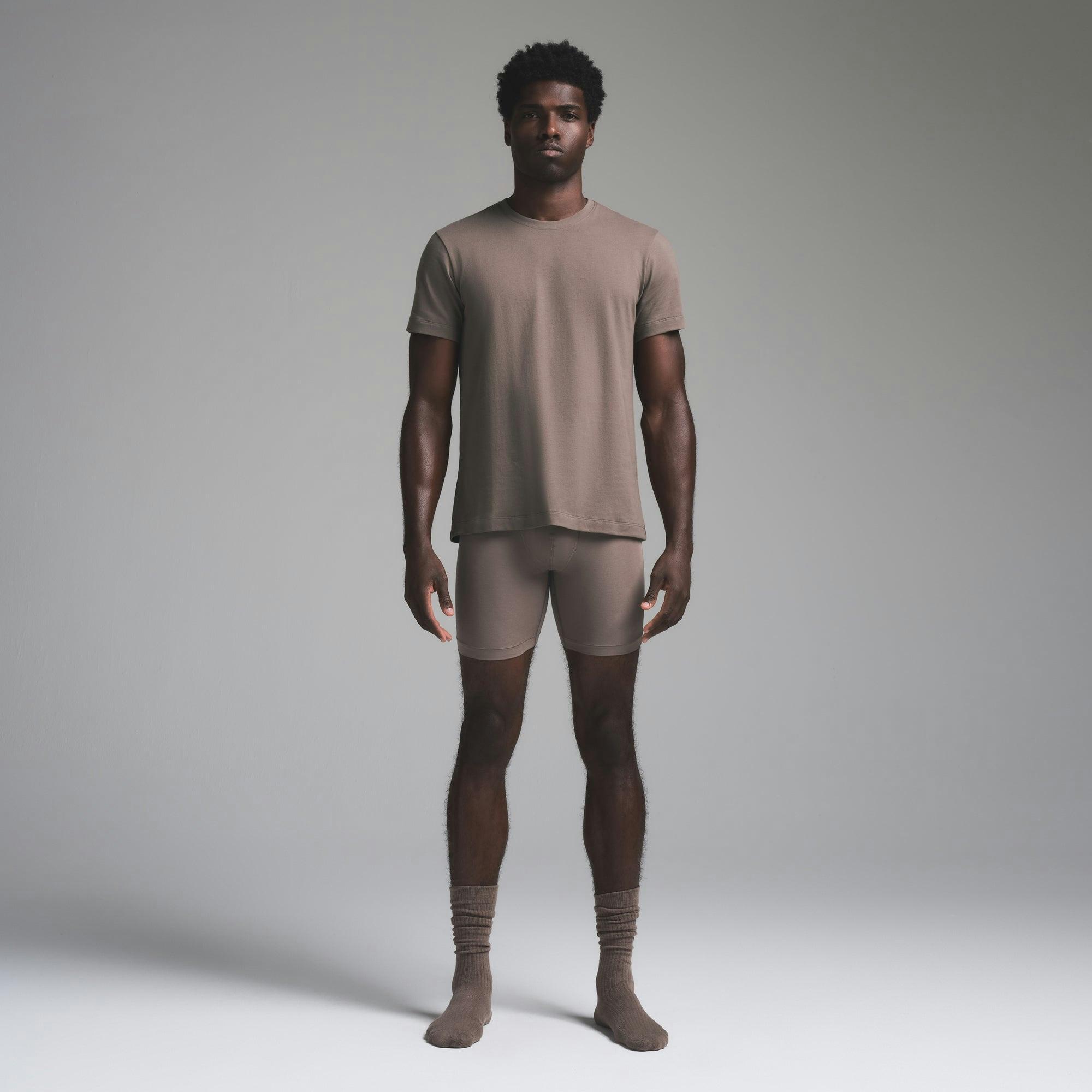 SKIMS COTTON MENS CLASSIC LONG SLEEVE T-SHIRT | AMETHYST Product Image