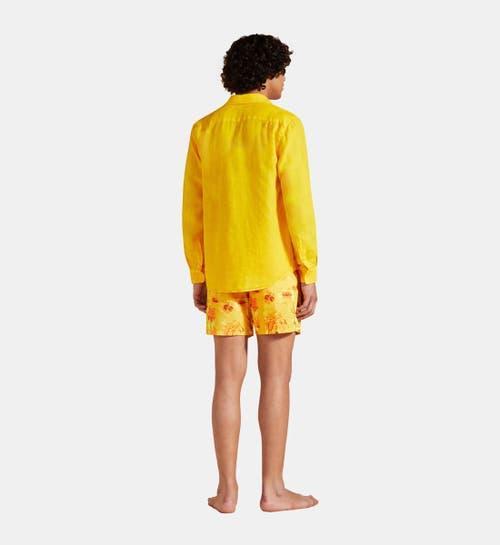 Vilebrequin Linen Solid Classic Fit Shirt Product Image