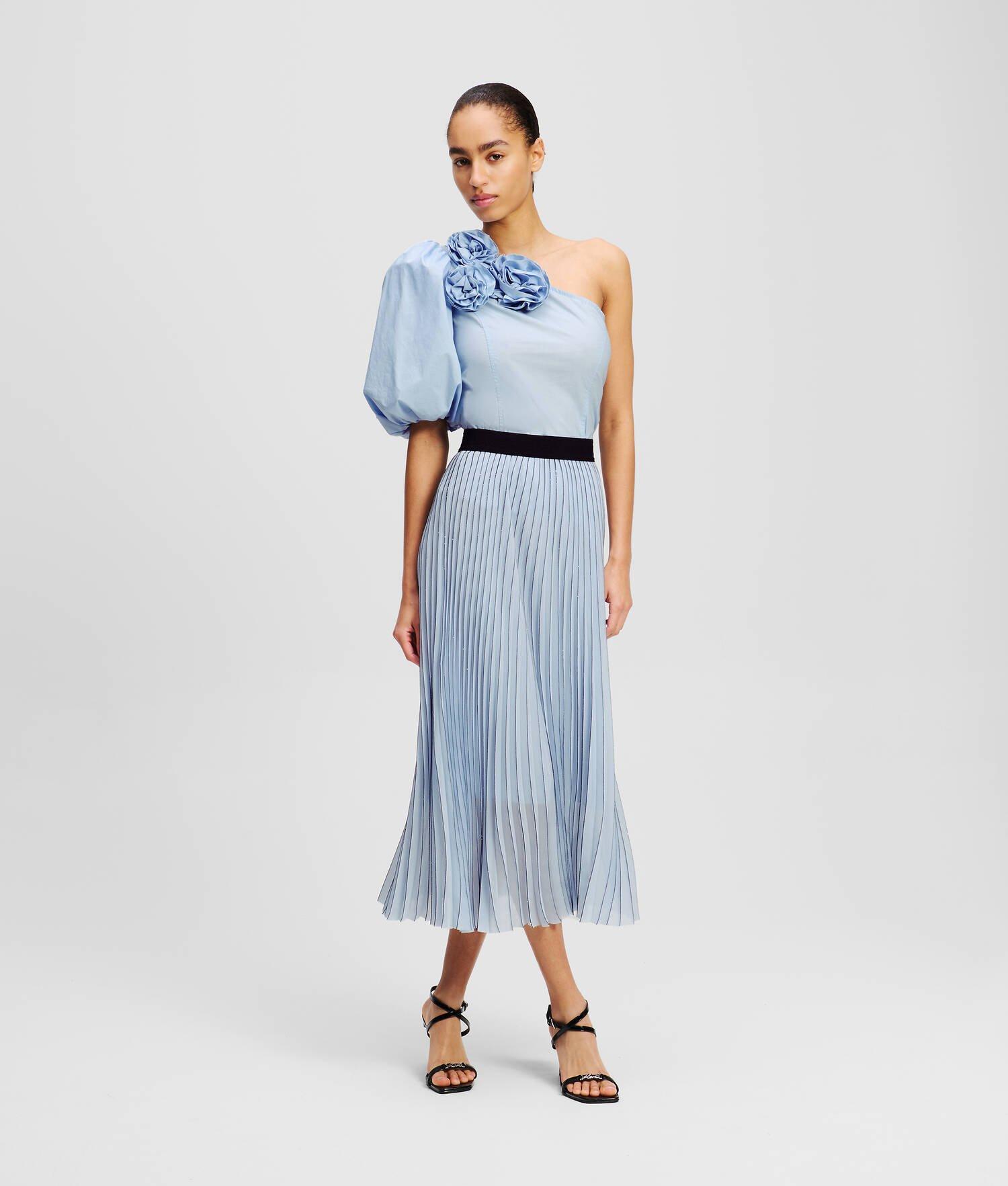 FLOWER ONE-SHOULDER SHIRT Product Image