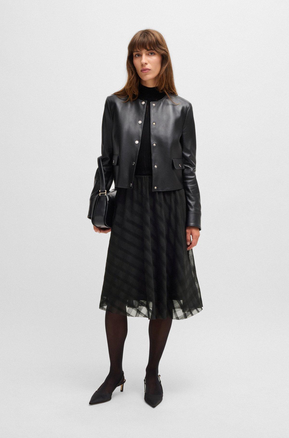 Midi skirt in patterned tulle Product Image