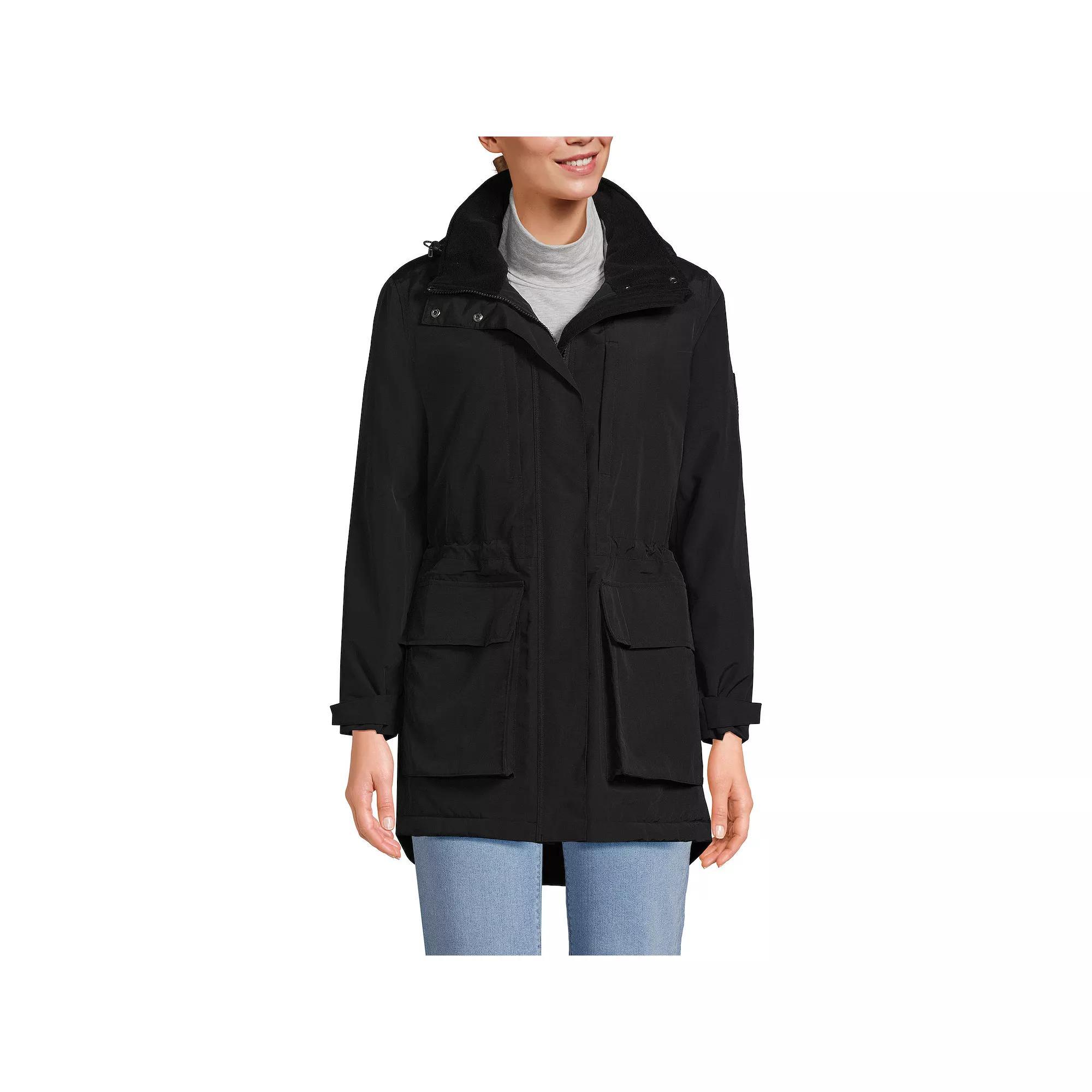 Petite Lands' End Squall Waterproof Insulated Parka, Women's, Size: XS Petite, Black Product Image