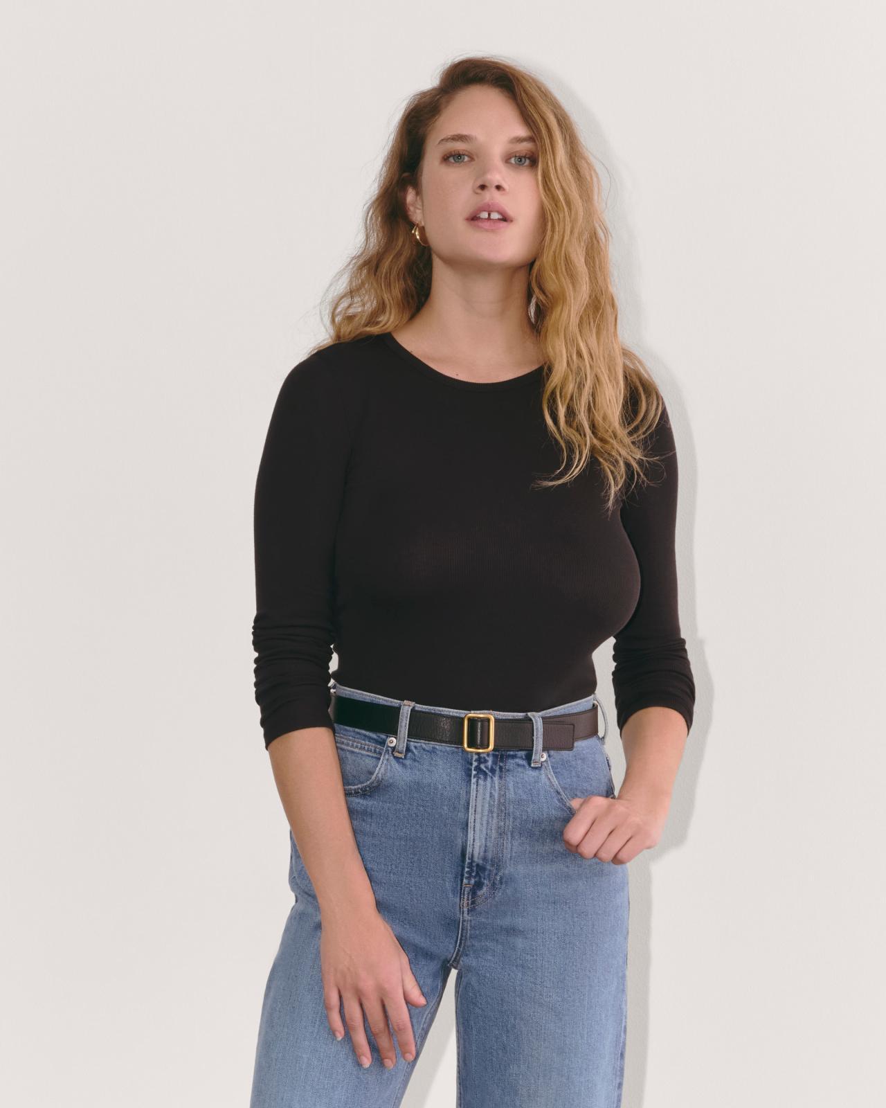 Womens Luxe Rib Long-Sleeve Crew Sweater by Everlane Product Image