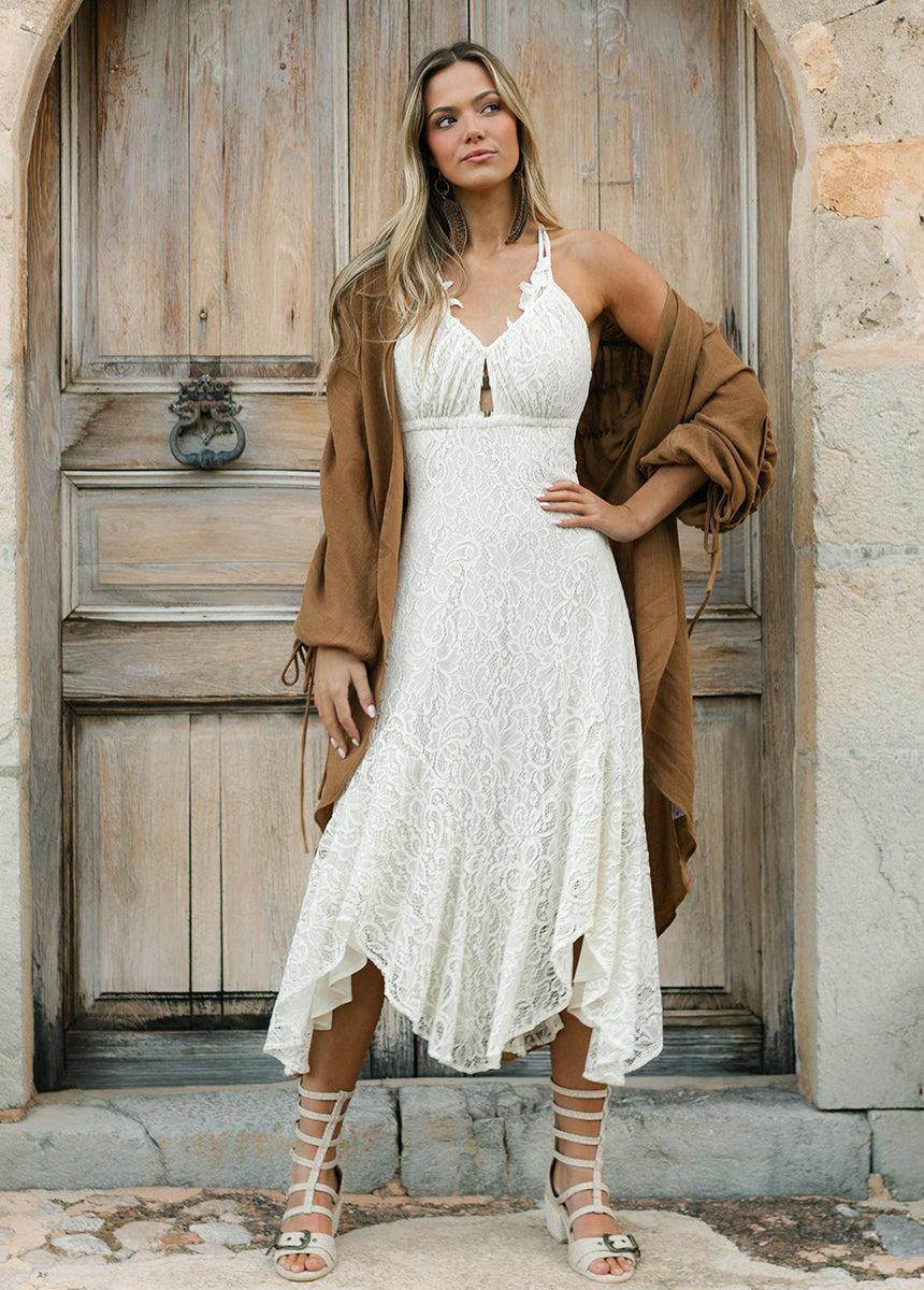 Ravyn Dress in Cream Female Product Image