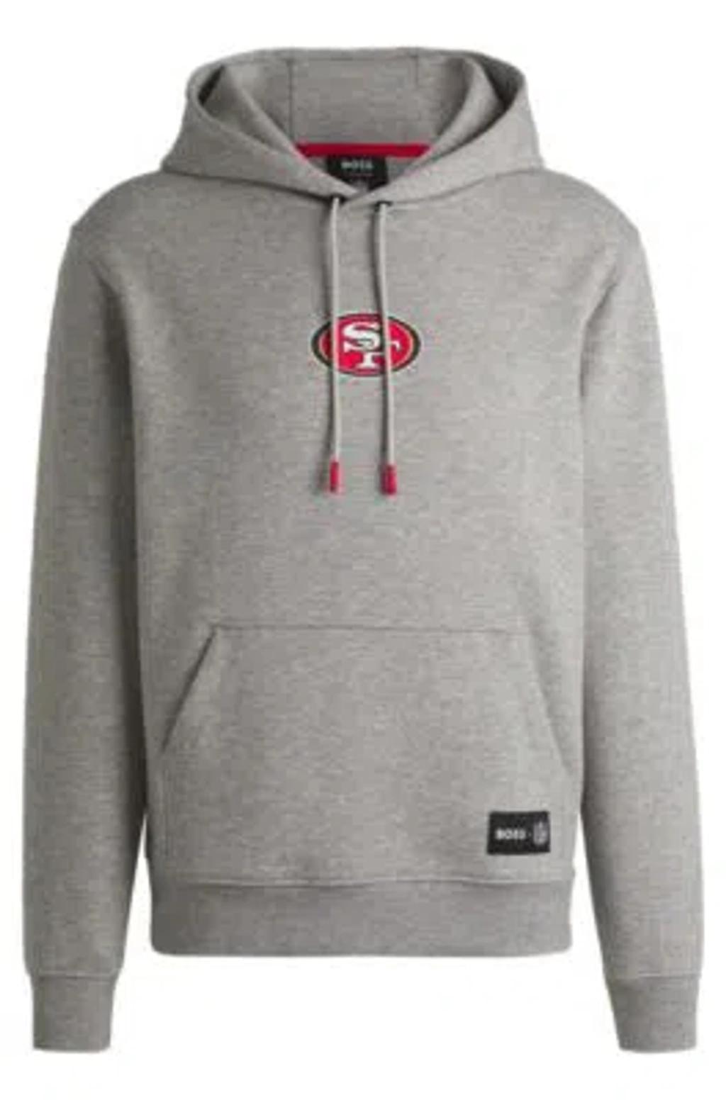 Unisex Hugo Boss Heather Gray Los Angeles Rams Woodson Tri-Blend Hoodie, Adult Unisex, Size: XL, Grey Product Image