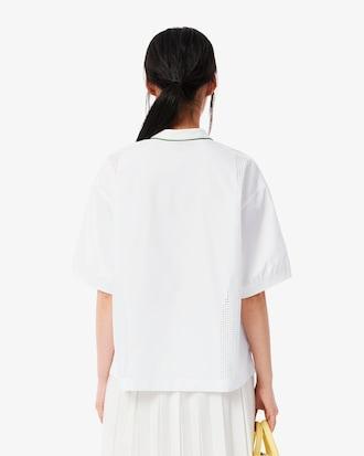 Oversized Technical Fabric Polo Shirt Product Image