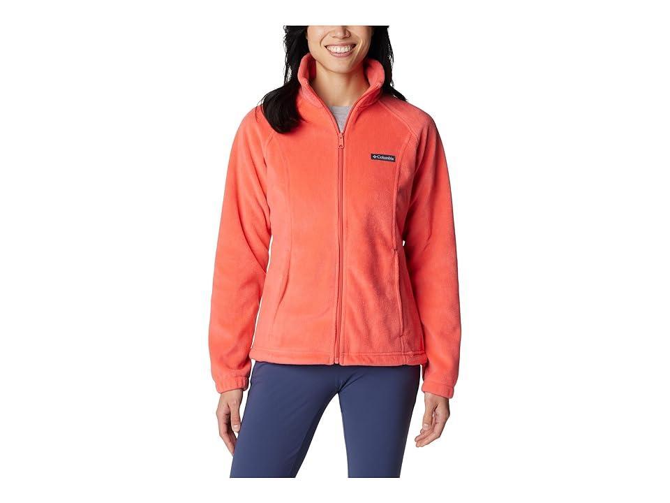 Women's Columbia Benton Springs Zip-Front Fleece Jacket, Size: Large, Juicy Product Image