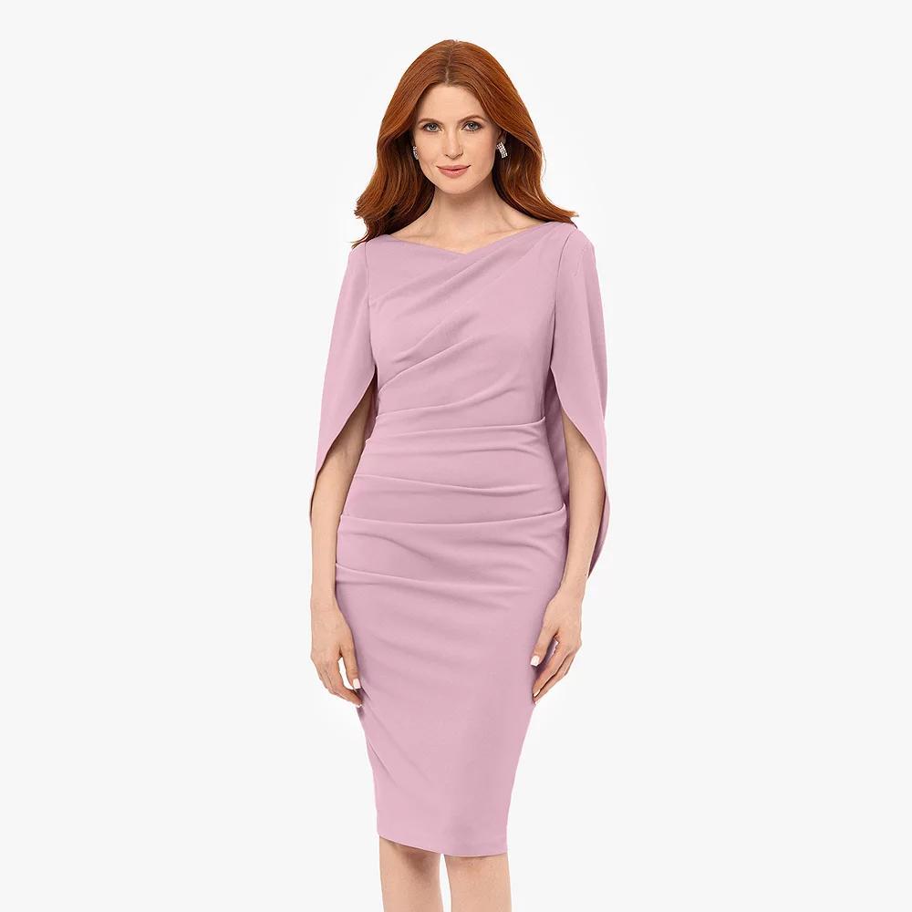 Women's BA Nites Cowlneck Midi Dress, Size: 12, White Product Image