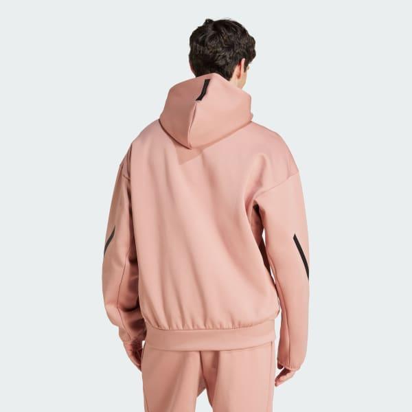 adidas Z.N.E. Full-Zip Hooded Track Jacket Black S Mens Product Image