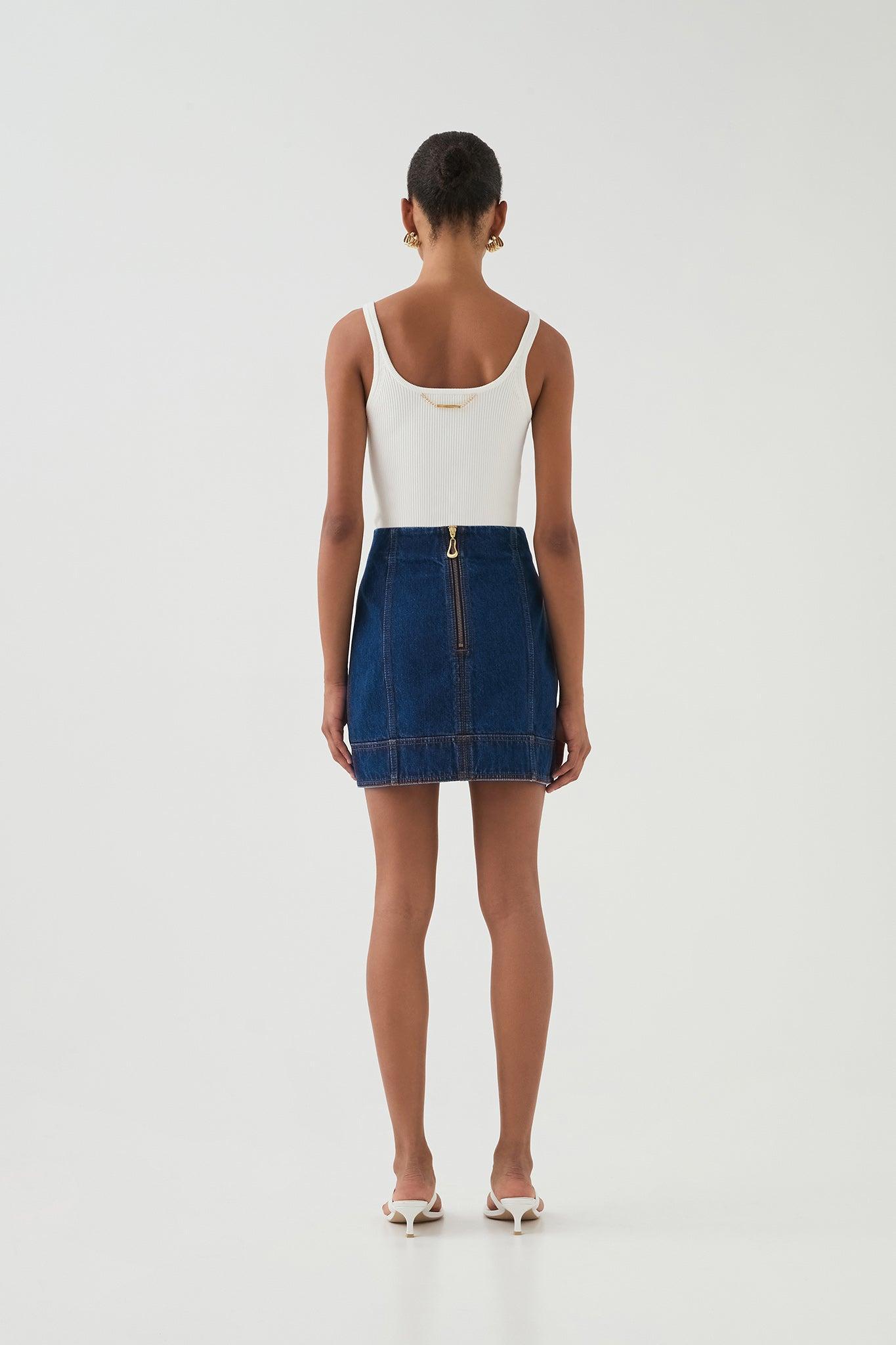 Stella Denim Mini Skirt Product Image