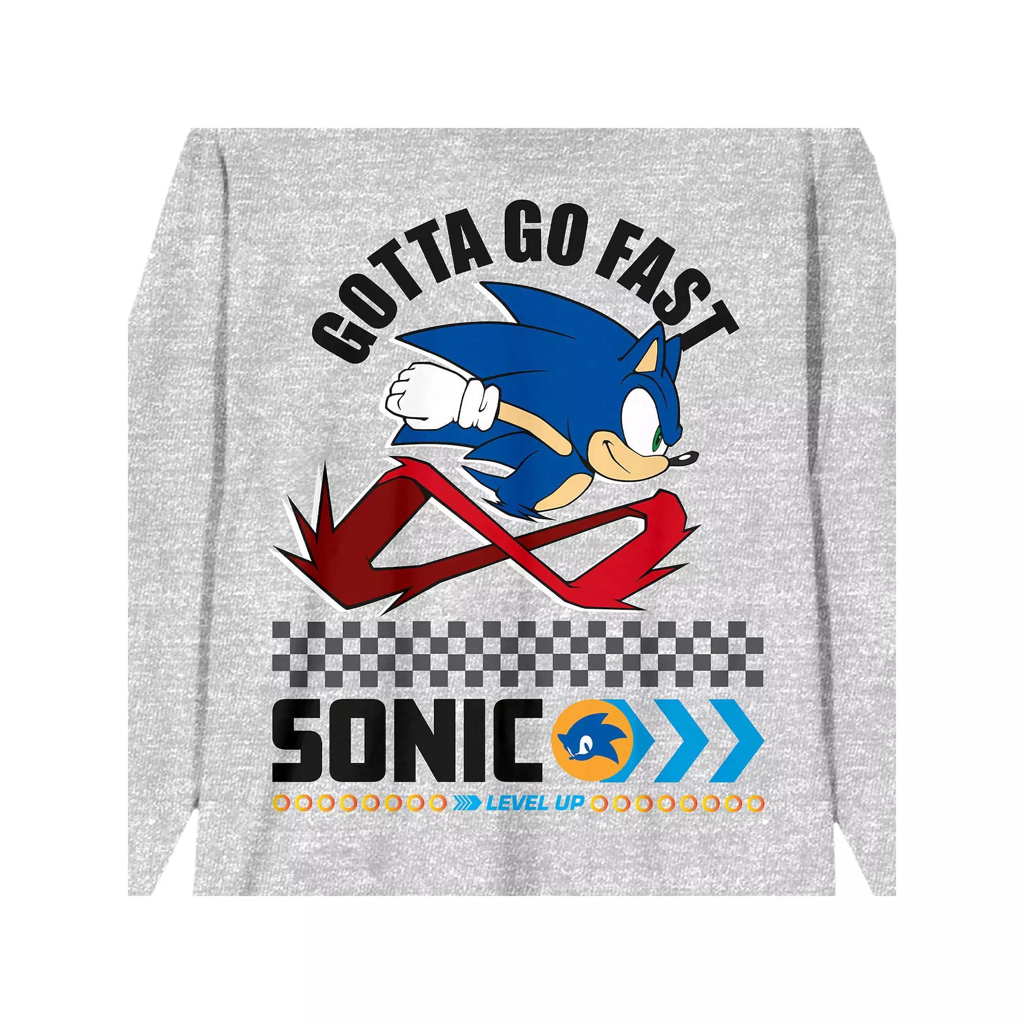 Men's Sonic The Hedgehog Modern Graphic Tee, Size: Small, Gray Product Image