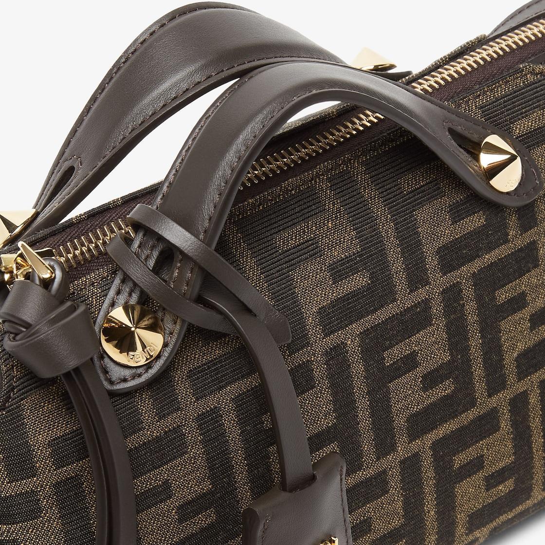 By The Way Soft MiniBrown FF jacquard fabric mini bag Product Image