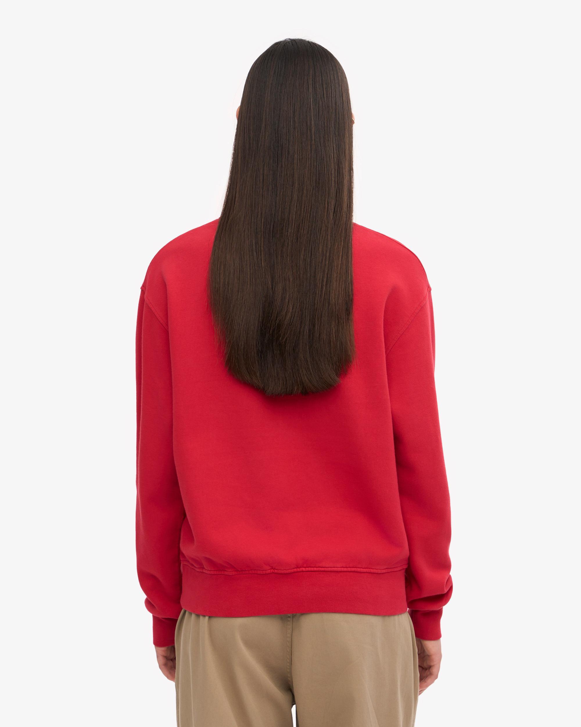 Women Classic Organic Crew - Scarlet Red Product Image