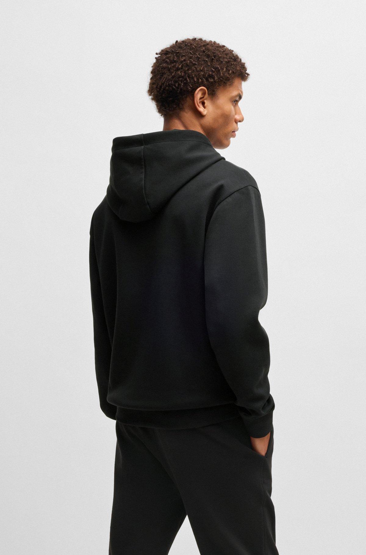 BOSS - BOSS x NFL stretch hoodie with gold-tone artwork - Black Product Image