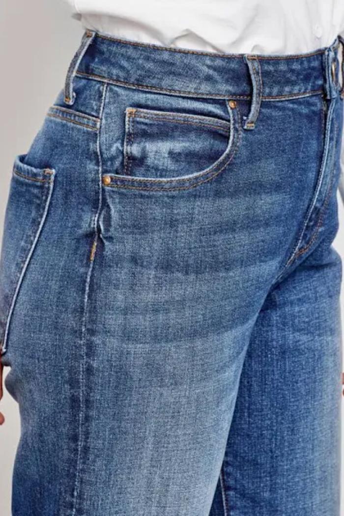 Sienna High Rise Wide Leg with Deep Cuff Jean Product Image