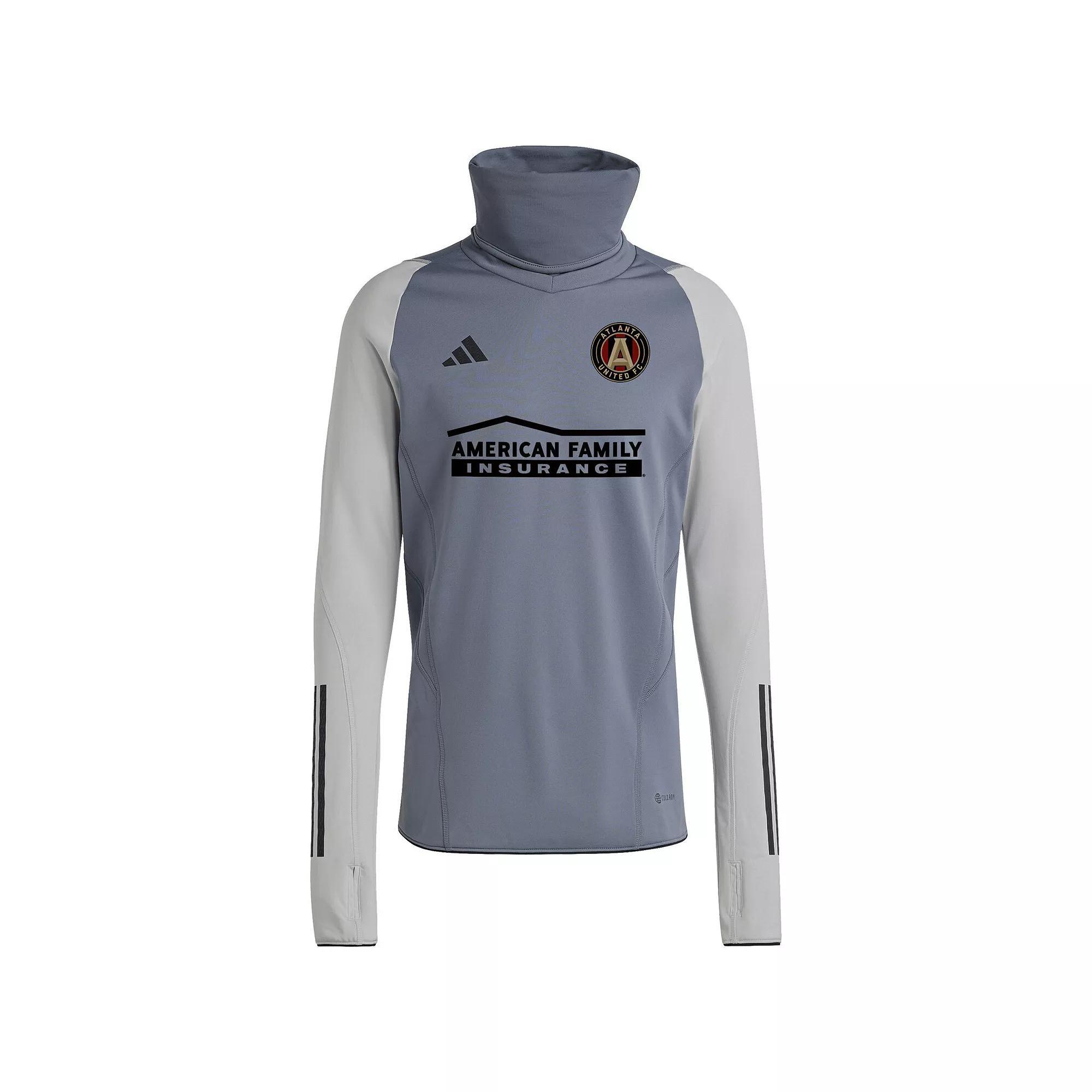 Mens adidas Gray Atlanta United FC Warm Raglan COLD.RDY Top Product Image